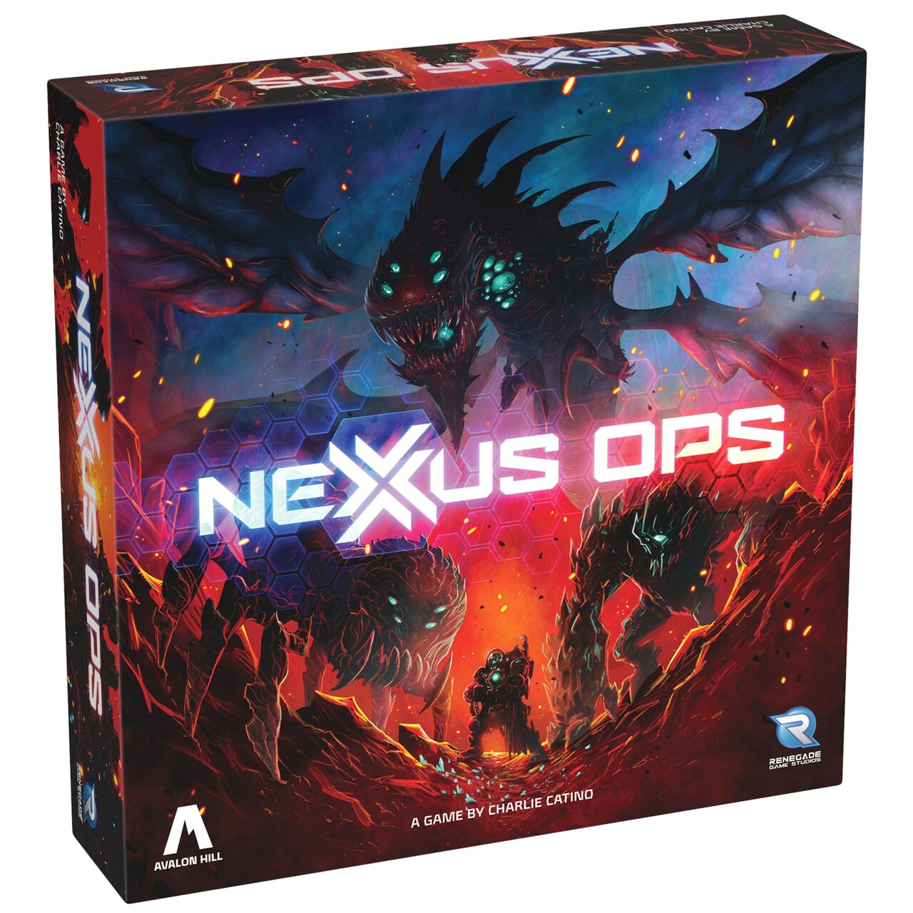 Renegade Game Studios: Nexus Ops - Strategy Board Game, Carry Out Secret Missions & Control The Mines To Collect Rubium, Ages 14+, 2-4 Players, 90 Min